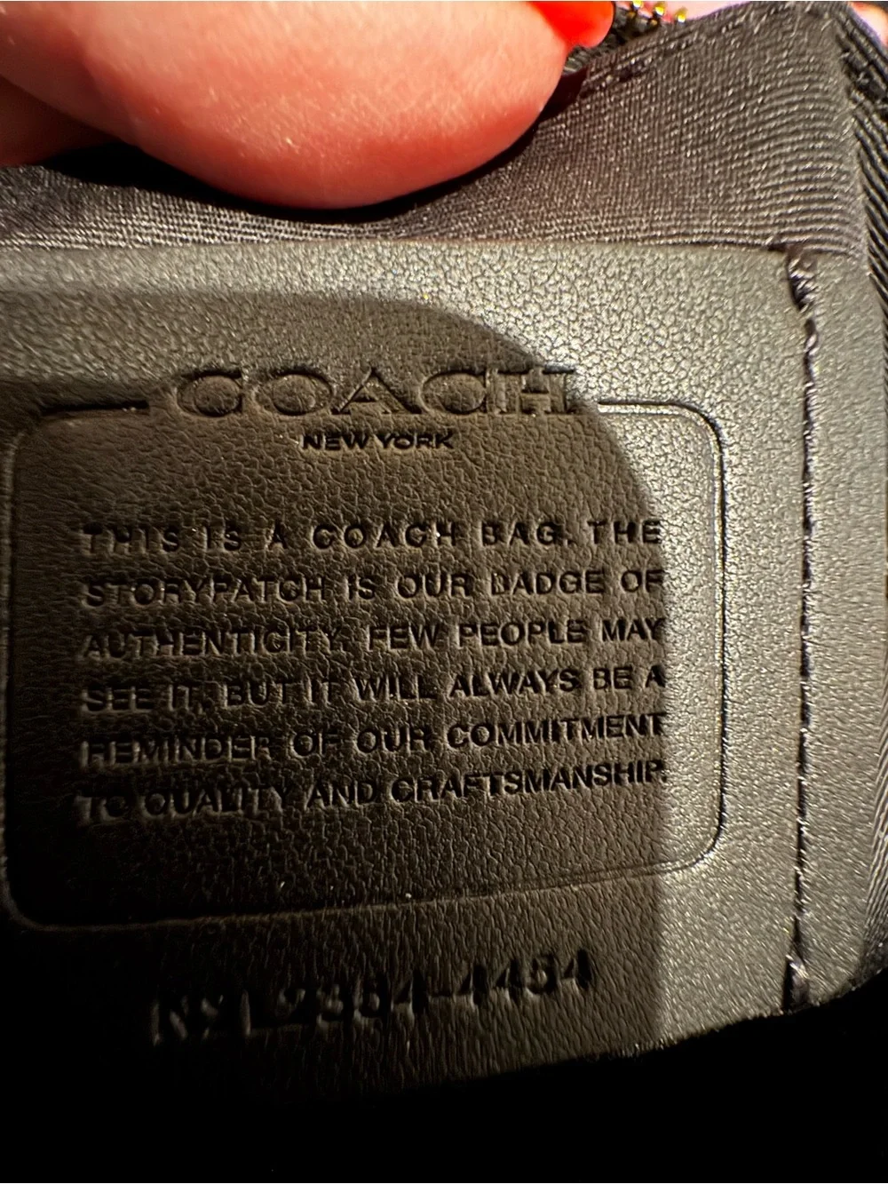 Coach Black Saffiano Leather Tote Bag (see pics, has tear in one of the straps )